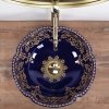 Umywalka nablatowa ceramiczna Marina Blue 
