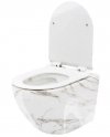 MISA WC podwieszana bezkołnierzowa REA CARLOS SLIM LAVA SHINY marmur