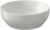 Umywalka ceramiczna nablatowa Larga okrągła 40 cm jasnoszary mat