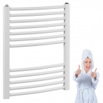 GRZEJNIK ŁAZIENKOWY drabinkowy stalowy LUXRAD TOP-1 63x50 drabinka biały