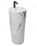 WOLNOSTOJĄCA umywalka ceramiczna REA BLANKA MARBLE MARMUR