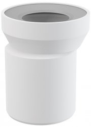 ALCADRAIN Przyłącze do miski WC – króciec mimośrodowy 158 mm  z uszczelką