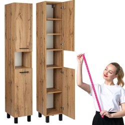 Słupek łazienkowy stojący Astor LUPO WOTAN 30 cm drzwiczki wnęka półki