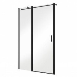 Exo-C drzwi prysznicowe walk-in 100x190 czarny matt