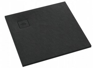 Brodzik kwadratowy kompozytowy Schedline PROTOS Black Stone 100x100