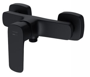 Bateria natryskowa ścienna Larga czarna S951-382