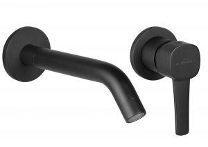 Bateria umywalkowa podtynkowa Glamour czarna BP-02-U04