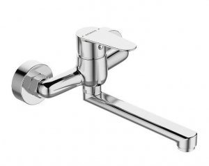 Bateria umywalkowa ścienna Fresno chrom  BQF_050D
