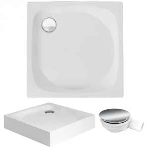 Brodzik kompaktowy kwadratowy NOWY STYL 90x90 + syfon