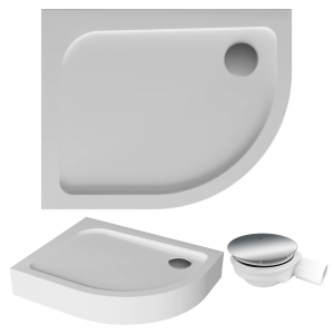 Brodzik kompaktowy asymetr. ORIS 100x80 lewy+syfon