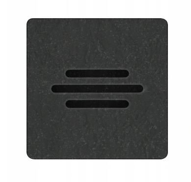 Brodzik kwadratowy kompozytowy Schedline PROTOS Black Stone 90x90