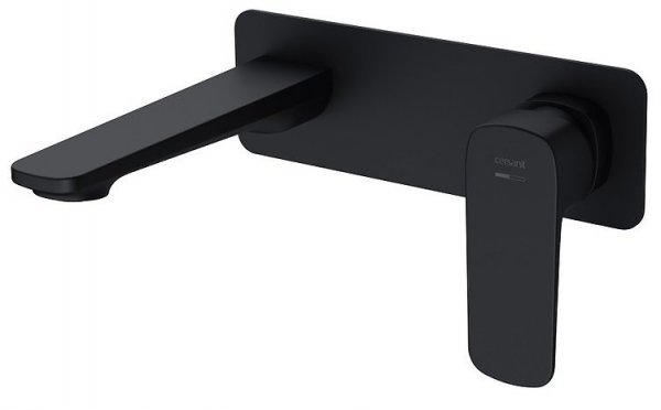 Bateria umywalkowa podtynkowa Larga czarna z boksem S951-385