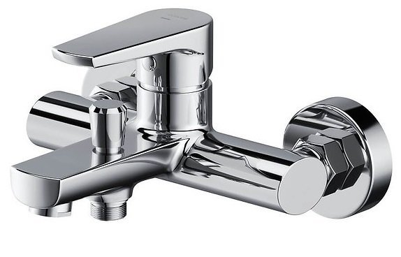 Bateria wannowo - natryskowa ścienna Moduo chrom S951-346