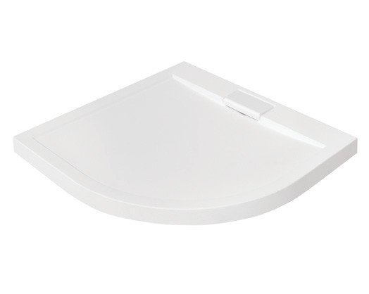 Besco Brodzik półokrągły Axim Ultraslim biały 80x80