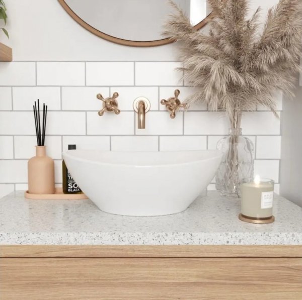 Umywalka ceramiczna nablatowa owalna REA SOFIA biała