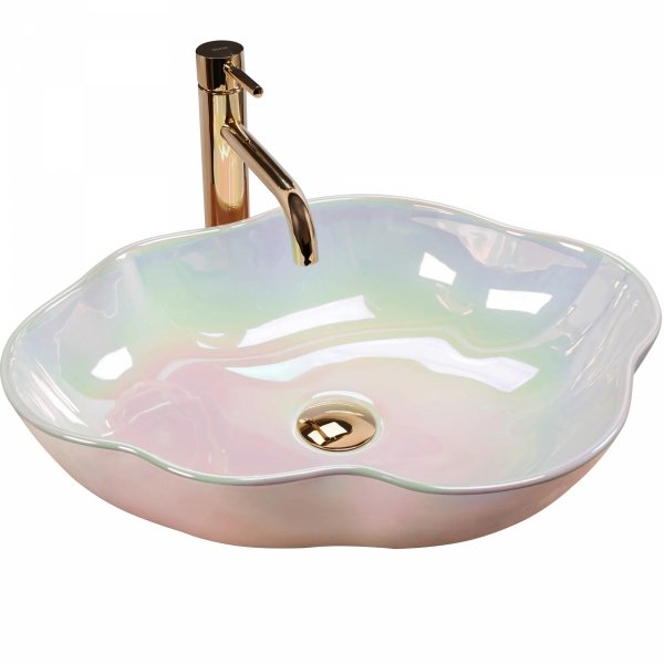 Umywalka nablatowa ceramiczna Pearl Akoya  