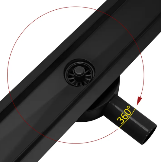Odpływ liniowy dwustronny 2w1 Neo Pro czarny 900 REA-G8908