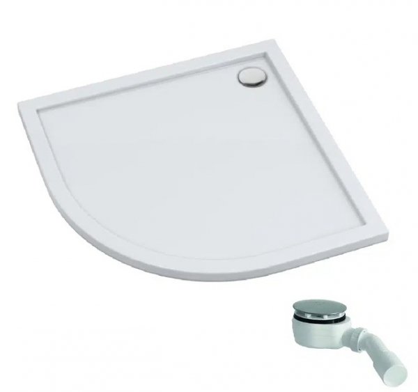 Brodzik półokrągły 80x80x4,5 Corrina New Stabilsound Plus