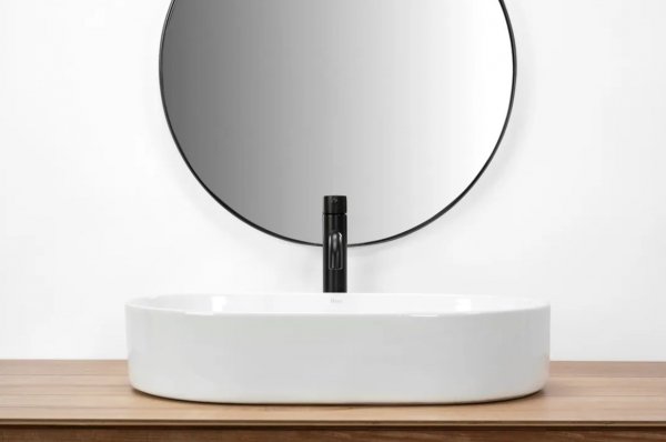 Umywalka ceramiczna nablatowa REA NADIA 60 WHITE biała