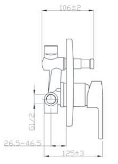 Bateria podtynkowa Verso BP-82-P01