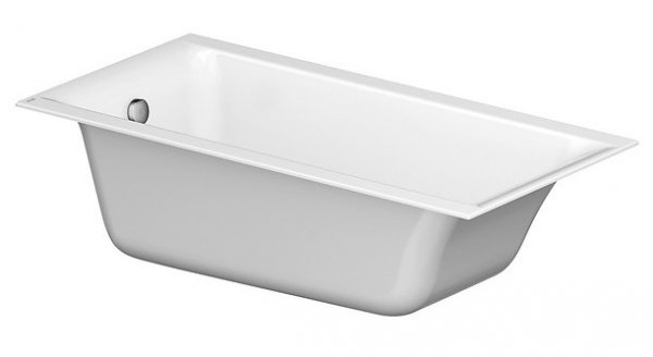 Wanna prostokątna akrylowa Cersanit Larga SLIM 160x75 + syfon nogi ręcznik