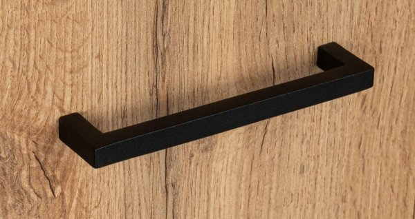 Zestaw szafka z umywalką Astor LUPO WOTAN 50 cm drzwiczki czarne uchwyty
