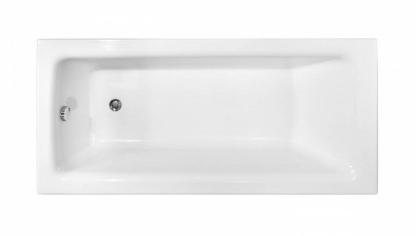BESCO Wanna 160x75 Talia Premium z czarną obudową + syfon