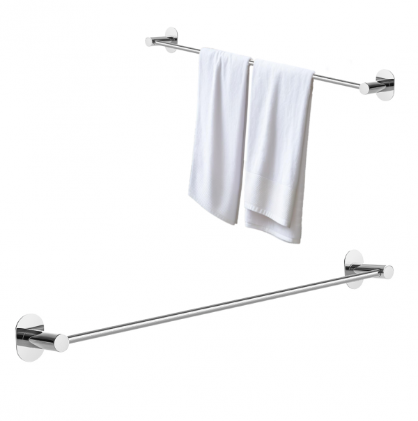 WIESZAK NA RĘCZNIK ścienny samoprzylepny przykręcany uchwyt MIRI 61cm chrom