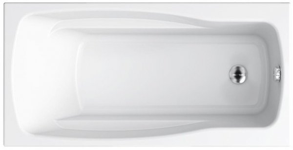 Wanna prostokątna akrylowa Cersanit Lana 140x70 + biała obudowa + syfon nogi ręcznik
