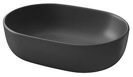 Umywalka ceramiczna nablatowa MODUO 50 owalna antracyt
