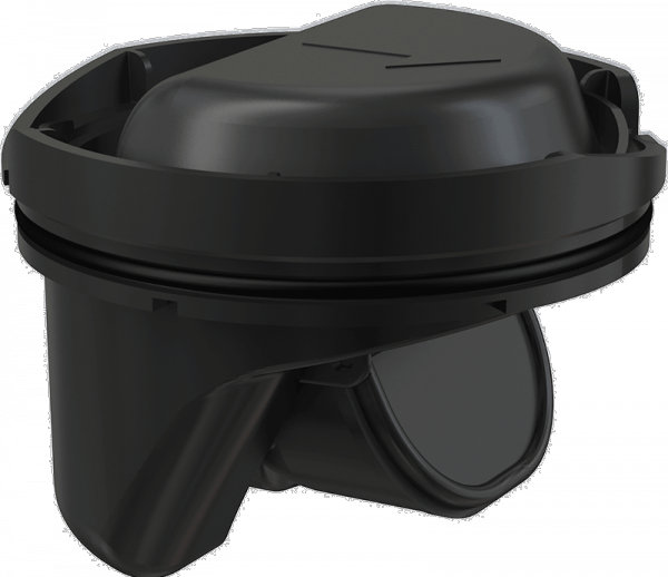 Kratka ściekowa 105×105/50 mm Black odpływ boczny syfon SMART