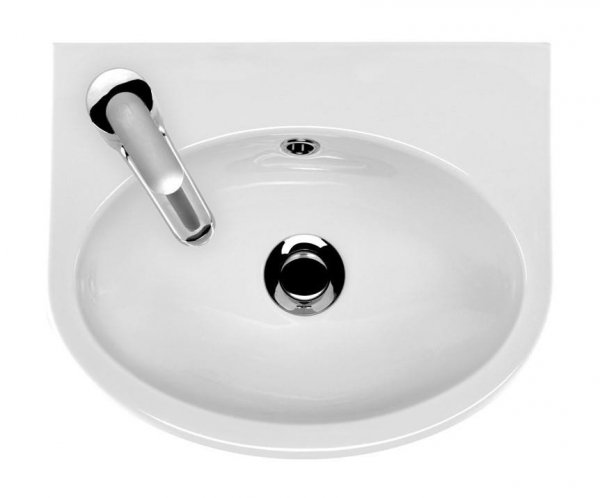 Umywalka ceramiczna wisząca Parva 40 cm lewa