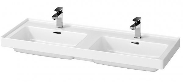 Umywalka ceramiczna podwójna meblowa Crea 120 cm