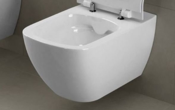 Miska wisząca METROPOLITAN / DIAGO bezrantowa z deską Slim wolnoopadającą