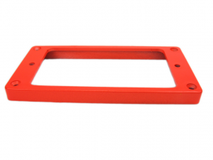 Ramka humbuckera płaska, skośna 7/9mm RED fluorescent
