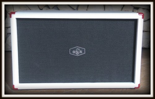  GOTOWA Obudowa do Kolumny 2x12&quot; TOPOLA WŁOSKA WHITE