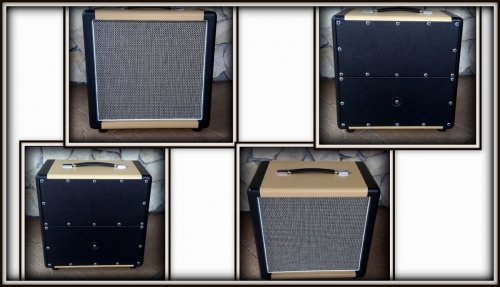 Obudowa Kolumny 1x12&quot; ELEGANCE CREAM &amp; BLACK BRZOZA