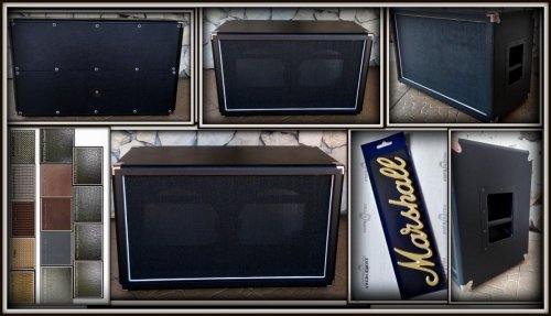 GOTOWA Obudowa do Kolumny 2x12&quot; TOPOLA WŁOSKA BLACK