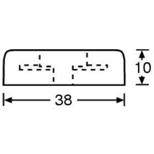 Nóżka gumowa 38x10mm Adam Hall 4906