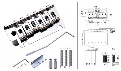 Mostek Tremolo Typ Strat SB104 CHR