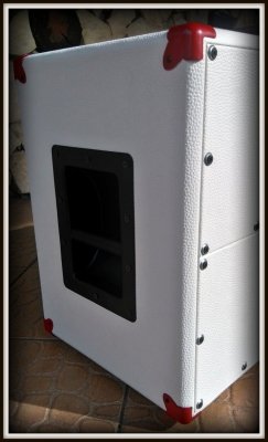  GOTOWA Obudowa do Kolumny 2x12&quot; TOPOLA WŁOSKA WHITE