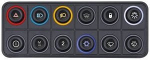 Klawiatura - panel ECUMASTER CAN BUS 12 przycisków RGB