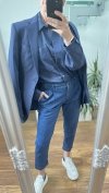 Jeansowe Spodnie River Island Loose Fit Blue