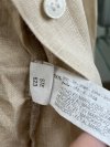 Beżowa Koszula Zara Len Casual Oversize