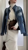 Jeansowa Kurtka Katana Blue Casual Oversize