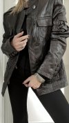 Kurtka Leather Brown Next Oversize