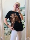 T-shirt Zebra Black