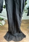 Długa Lekka Sukienka Maxi Edgy Aesthetic Black