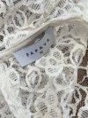 Bluzka Koronkowa Crochet Kremowa