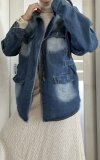 Jeansowa Kurtka Katana Blue Casual Oversize